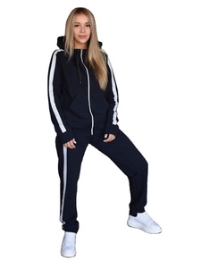 Manufacturer Distressed <b>Applique</b> Embroidered Flared Sweatsuit Acid Wash Cropped Hoodie and Sweatpants Set Tracksuit for Women - Product Image 4