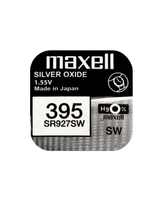 Pilas Maxell SR726SW 395, 1 Tarjeta de Pilas Primarias de 1.55V, Pilas de Botón, Japón