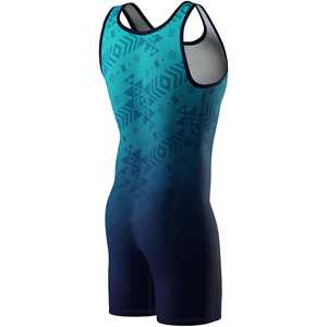 Uniforme de lutte imprimé par sublimation personnalisé bon marché collants Singlet costumes de lutte pour adultes lutte en gros à vendre - Product Image 4