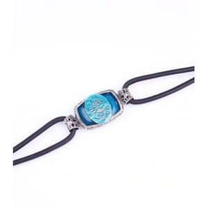 Pulsera de Cuero con Dije Grabado en Plata de Ley 925 'Mi Querido Papá' para Hombre - Product Image 4