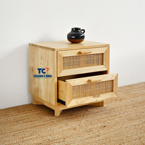 ARMOIRE EN ROTIN NATUREL de vente chaude avec portes décoratives pour décor à thème côtier et rangement élégant - Product Image 2