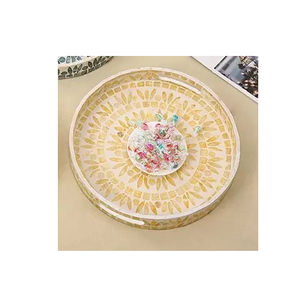 Plateau de Ramadan Eid, incrustation de nacre de haute qualité, brûleur d'encens adapté aux cadeaux du Ramadan Eid - Product Image 6