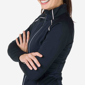 2022 logotipo personalizado profesional ropa de trabajo de invierno chaqueta de carcasa suave para mujeres a prueba de viento impermeable forro polar cremallera de punto - Product Image 3