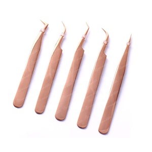 Pince à épiler japonaise en acier inoxydable pour extension de cils Marque privée en vrac Pince à épiler multifonctionnelle méga volume Pointe pointue - Product Image 3