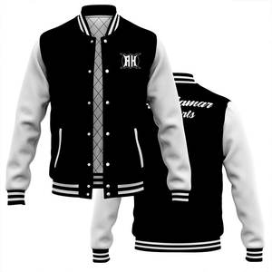 Custom Professional Letterman <b>Leather</b> <b>Jacket</b> for Winter <b>Long</b> Durable Wool Fabric Fur Decoration Light Feature Baseball Patches - Product Image 6