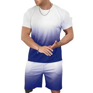 100% coton été ensembles pour hommes O cou t-shirts et shorts ensembles fabriqués au Pakistan ensembles pour hommes de haute qualité - Product Image 2