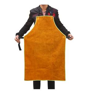 Delantal de soldadura de cuero de alta calidad, delantal de soldadura de cuero de vaca completo con raya ajustable para soldador - Product Image 1