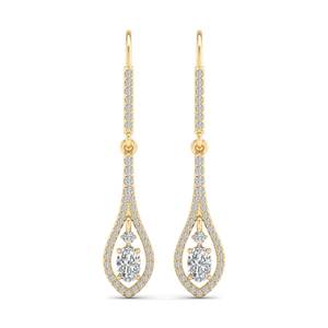 REYES vente en gros de boucles d'oreilles pendantes en argent sterling 925 certifiées GRA de haute qualité, bijoux fins exclusifs et luxueux - Product Image 2