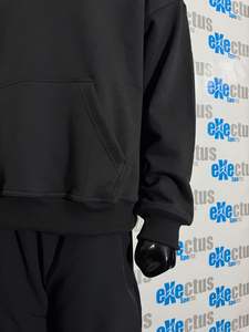 Sudadera con capucha de gran tamaño para hombre de alta calidad, 100% de algodón, diseño básico informal, hombro caído de peso pesado, personalizado para estampado de soplo con capucha - Product Image 6