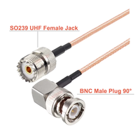 Câble de raccordement RG316 BNC vers UHF, prise mâle vers prise femelle PL259 SO239, câble coaxial d'extension 10CM~20M pour antenne radio TV