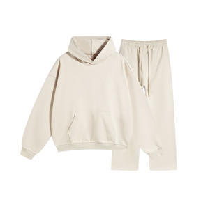 Conjunto de sudadera y pantalones transpirables de punto para hombre, chándal personalizado OEM, traje de sudadera de dos piezas, ropa informal cómoda - Product Image 1