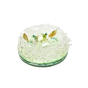 High Quality Luxury Handmade Glass Nest for Gift and Home Decoration From Indian Manufacturer