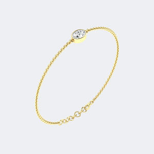 0.75CTW Oval Cut Bezel Set <b>Diamond</b> Station Bracelet Lab Grown <b>Diamond</b> D E F Color <b>VVS</b> VS Gold White Rose Gold Women Jewelry - Product Image 6