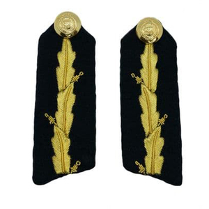 Écusson de col de chemise Gorget de haute qualité, bleu, badges de col Gorget, écologiques, couleur personnalisée, uniformes en nylon et polyester - Product Image 2