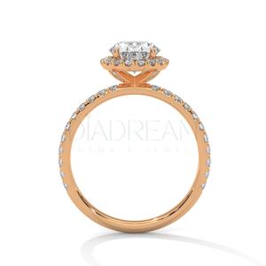 Anillo solitario de Plata de Ley 925 para mujer, superventas, claridad VVS mejorada, Diamante de moissanita de forma ovalada para bodas - Product Image 6