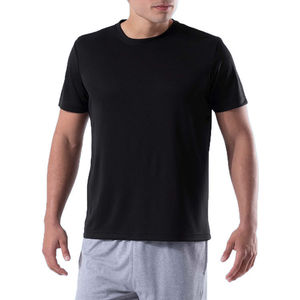 Plain <b>Black</b>-Color Men <b>T</b> <b>Shirt</b> Wholesale Popular-Design Best Quality Light Weight-Stretchable Good Manufacturer in Pakistan - Product Image 1