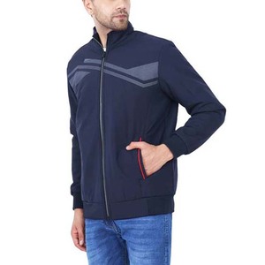 Chaqueta Bomber Personalizada con Cierre de Cremallera y Cuello Alto para Hombre, Estilo Casual Urbano de Otoño con Logotipo Frontal - Product Image 5
