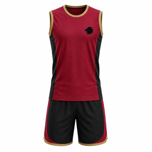 Uniforme de Voleibol Personalizado, Precio de Fábrica, en Stock, Poliéster Transpirable, Impresión Digital, Servicio OEM, Conjunto de Uniforme Deportivo - Product Image 1