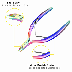 Best <b>Cuticle</b> <b>Nippers</b> Trimmer Nail Cutters Top Rainbow Color Double Spring <b>Cuticle</b> <b>Nippers</b> Nail <b>Cuticle</b> <b>Nipper</b> Stainless Steel - Product Image 6