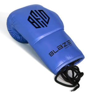 Gants de boxe de combat supérieurs personnalisés combat de crin Kickboxing gant de compétition de poinçonnage à lacets et cuir véritable pour BFG - Product Image 5