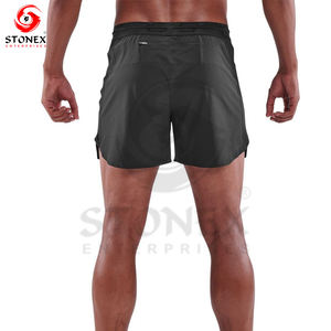 กางเกงขาสั้นจ็อกเกอร์ผ้าฝ้ายฟลีซลำลองสไตล์สปอร์ตสำหรับผู้ชาย พิมพ์โลโก้ได้ คุณภาพสูง ใส่สบาย ผ้าแคนวาสถัก - Product Image 4