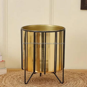 Planteur d'or de luxe de vente chaude avec le support noir prix en gros de l'Inde - Product Image 2