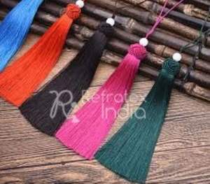 DECORATIVE <b>TASSEL</b> FOR BAGS , <b>CURTAIN</b> AND CUSHION COVER USES Bulk Supplier And Manufacture By Refratex India Made in India for Be - Product Image 2