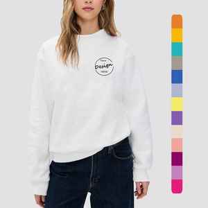 Personalizado bordado en blanco de algodón francés Terry peso pesado 500 GSM Sudadera con capucha en blanco de gran tamaño personalizado bordado sudadera Mockneck - Product Image 1