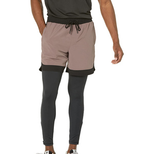 Custom Printed Logo Slim Fit Men's Sports <b>Leggings</b>-Spandex/<b>Polyester</b> Compression Gym & Fitness Wear Anti-Bacterial Protection - Product Image 4