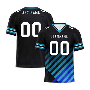 Camiseta de fútbol personalizada para hombres Camiseta de práctica de fútbol americano Impreso Nombre del equipo Número Camisetas deportivas para fanáticos Uniforme - Product Image 2