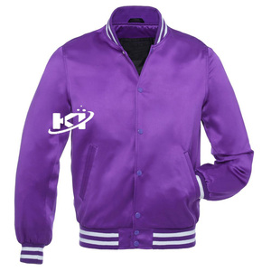 <b>Men's</b> Clothing Satin Varsity <b>Jackets</b> Satin Letterman <b>Baseball</b> <b>Jackets</b> Unisex Custom Satin Bomber Varsity <b>Jackets</b> - Product Image 1