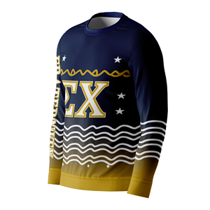 Deuka porte OEM personnalisé Sigma Chi chandails tricotés respirant anti-rides hommes décontracté moche noël unisexe fraternité sororité - Product Image 4