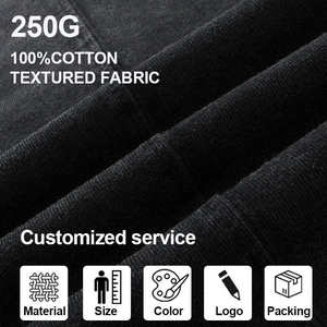 เสื้อยืดคอกลมเปิดไหล่สำหรับผู้ชายเสื้อยืดแบบหนาล้างโลโก้ได้ตามต้องการ - Product Image 5