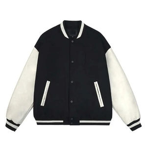 Nueva chaqueta universitaria logotipo personalizado moda individualidad apliques tela bordado CollegeBaseballjacket para hombres DDP envío - Product Image 1