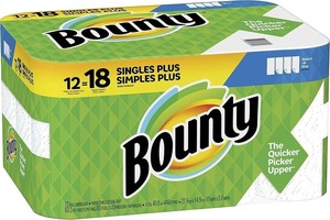 Bounty Essentials Select-A-Size Toallas de papel de cocina 104 hojas/rollo 12 rollos/cartón Papel esencial Producto de cocina - Product Image 3