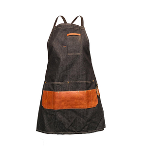 Tabliers en denim de haute qualité pour barbiers avec sangle en cuir tablier de barbier avec poches pour femmes hommes - Product Image 6