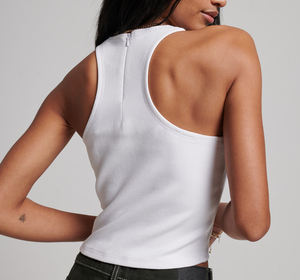 Col rond sans manches été nouveau Design Gym haut court Yoga porter débardeur coton entraînement débardeur femmes - Product Image 5