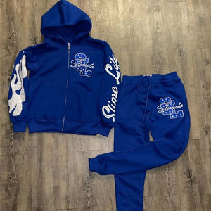 Chándal cortavientos personalizado de 2 piezas, chándal de algodón con cremallera reflectante, pantalones de chándal, chándales de Fitness para correr para hombres - Product Image 1