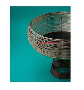 Bandejas para servir de alambre de malla con acabado antiguo, cuencos de Metal artesanal para decoración de boda de Ramadán, evento, regalos, Gulf - Product Image 2