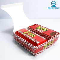 Caja de Comida Rápida para Llevar, Personalizada, Impermeable, con Laminación Mate, Desechable, Ecológica, de Papel Kraft, para Hamburguesas, Pollo Frito