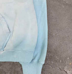 Sudadera con capucha lavada con ácido de algodón 100% de alta calidad High Street Washing Stone Lavada con ácido Vintage Tie and Dye Hoodie Hombres - Product Image 5