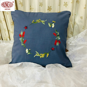 Venta al por mayor de múltiples colores, almohada de bordado de animales florales para la decoración del hogar, cojín elegante para mejorar el diseño de interiores - Product Image 6