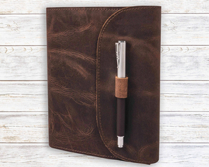 Wholesale A4 A5 A6 Vintage Leather Traveler Journal Handmade Cowhide Cover Custom <strong>logo</strong> and size genuine Leather Cover <strong>Diary</strong> - Product Image 4