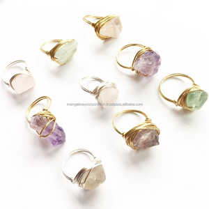 Joyería de piedras preciosas reales Cabujón ovalado Larimar 9x12mm Anillo de piedras preciosas Anillo de ajuste de bisel chapado en oro de latón para anillo de promesa - Product Image 3