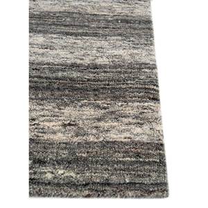 Alfombra Contour Green Clásica a Rayas de Lana y Viscosa Tejida a Mano de 10 mm, Rectángulo Grande para Sala de Estar, Pasillo, para Adolescentes - Hwv-51027 - Product Image 4