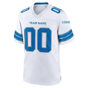 Maillot de football américain personnalisé en sublimation en gros - Léger, été, évacuation de l'humidité, respirant, unisexe, adulte - Product Image 6