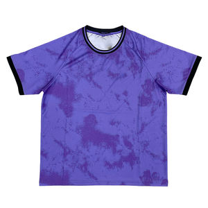 Maillots de football respirants à séchage rapide avec manches courtes, conception OEM personnalisée avec numéro et logo - Product Image 6