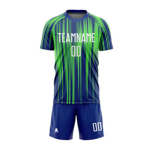 Ropa deportiva al aire libre, conjunto de uniforme de fútbol Unisex, 100% poliéster, Color y logotipo personalizados, alta calidad con todos los tamaños disponibles - Product Image 2