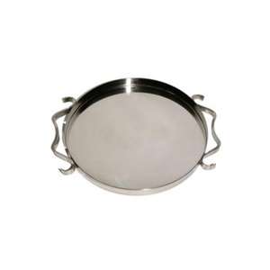 Plateau de service en acier inoxydable au design contemporain, présentation et service élégants pour une variété de plats - Product Image 6