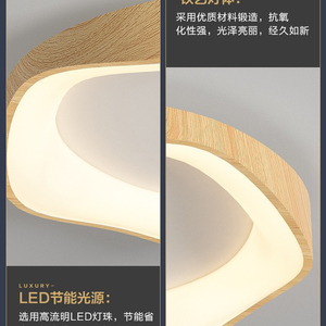 Modern <b>LED</b> Chandelier Cloud Shape Acrylic Metal Base Ra90 3500K Warm White AC Asian Design Large Size Bedroom <b>Surface</b> <b>Mounted</b> - Product Image 3